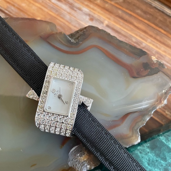 Collectable Holiday ArtDeco Suzanne Somers Crystal Art Deco Vintage Style Watch - Picture 7 of 15